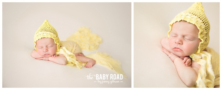 Roseburg Oregon On Location Newborn Photographer Baby in Vintage Handmade Bonnet